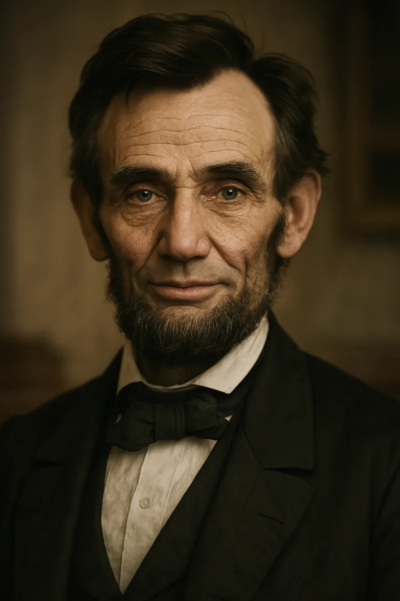 Portrait of Abraham Lincoln, famous for their inspirational quotes and wisdom