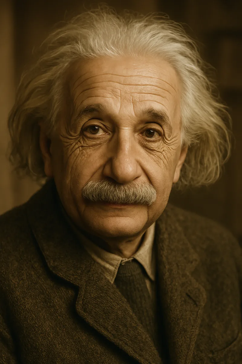 Portrait of Albert Einstein, famous for their inspirational quotes and wisdom