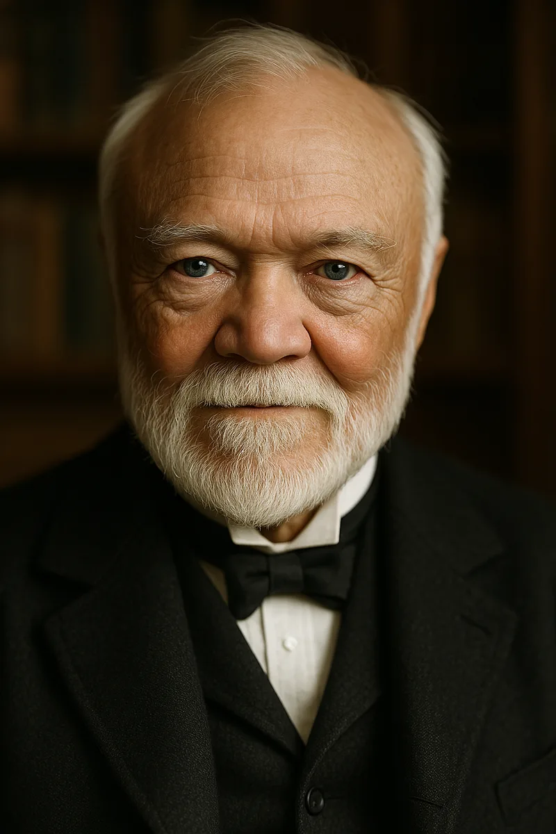 Portrait of Andrew Carnegie, famous for their inspirational quotes and wisdom