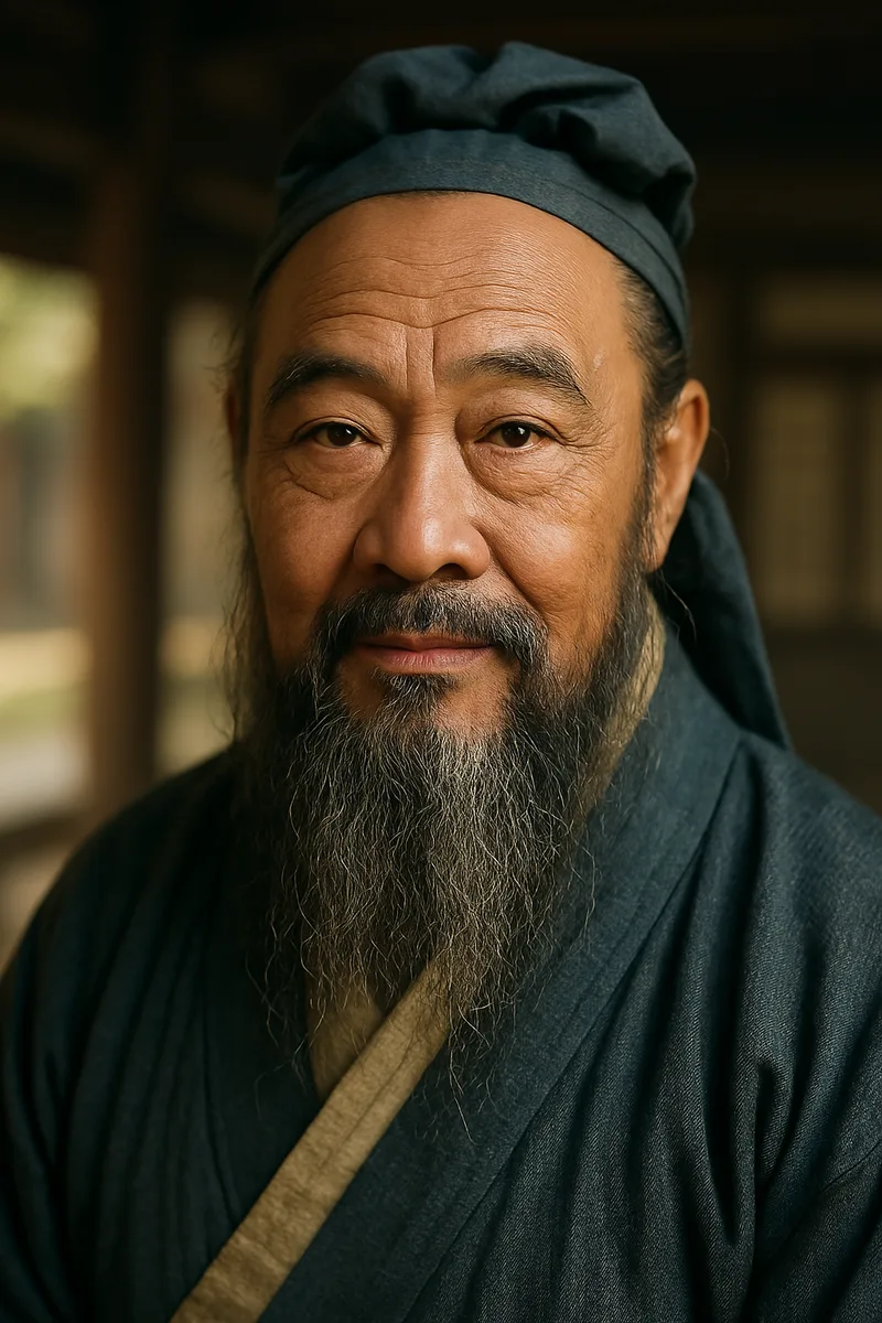 Portrait of Confucius, famous for their inspirational quotes and wisdom