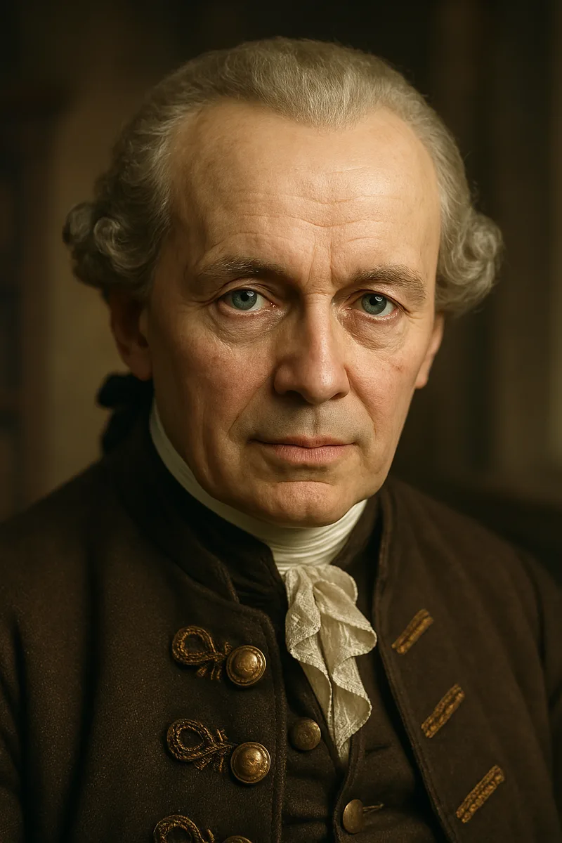 Portrait of Immanuel Kant, famous for their inspirational quotes and wisdom