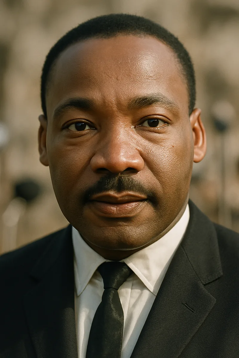 Portrait of Martin Luther King Jr., famous for their inspirational quotes and wisdom