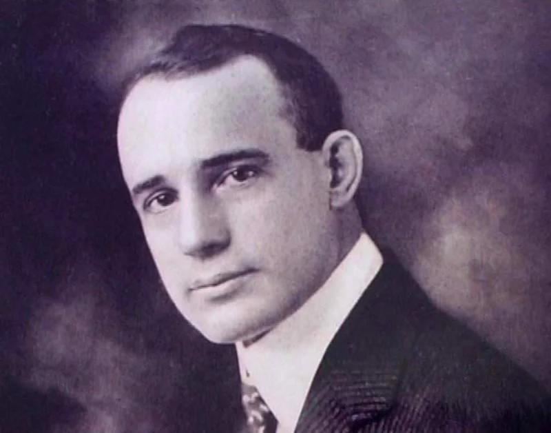 Portrait of Napoleon Hill, famous for their inspirational quotes and wisdom