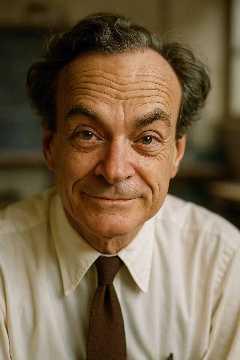 Portrait of Richard Feynman, famous for their inspirational quotes and wisdom