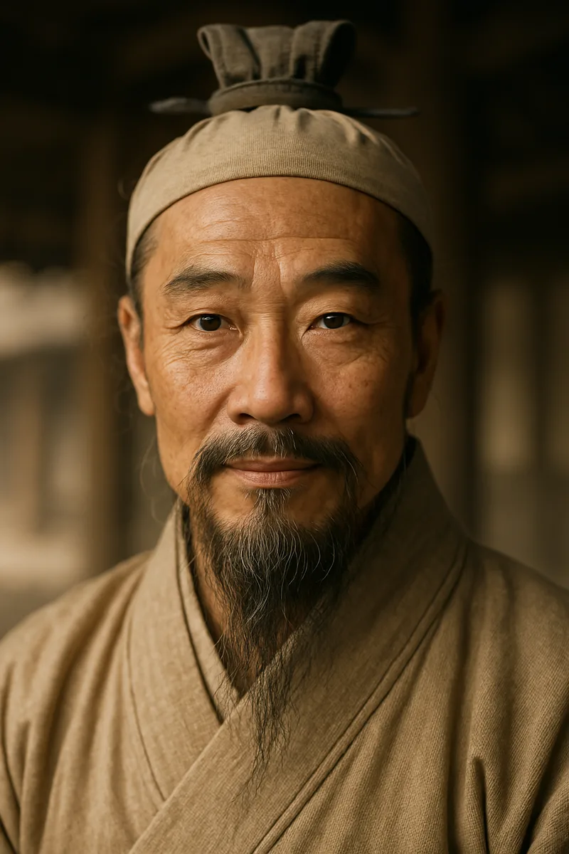 Portrait of Sun Tzu, famous for their inspirational quotes and wisdom